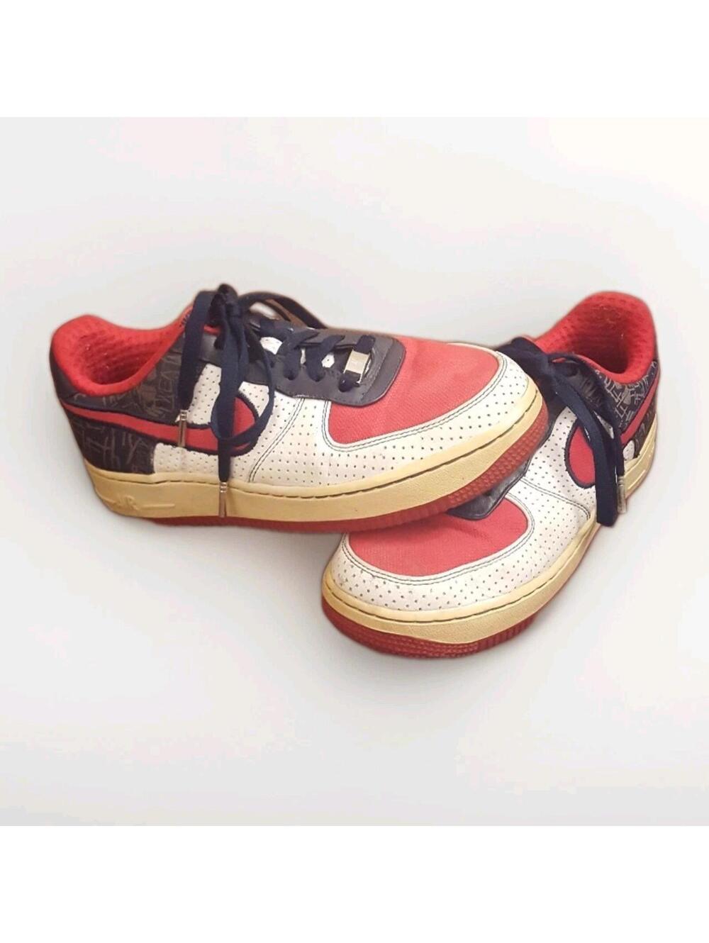 Nike Air Force 1 Premium Big Kid AF-1 Size 6Y (Youth) 1982 re-release Red Blue W